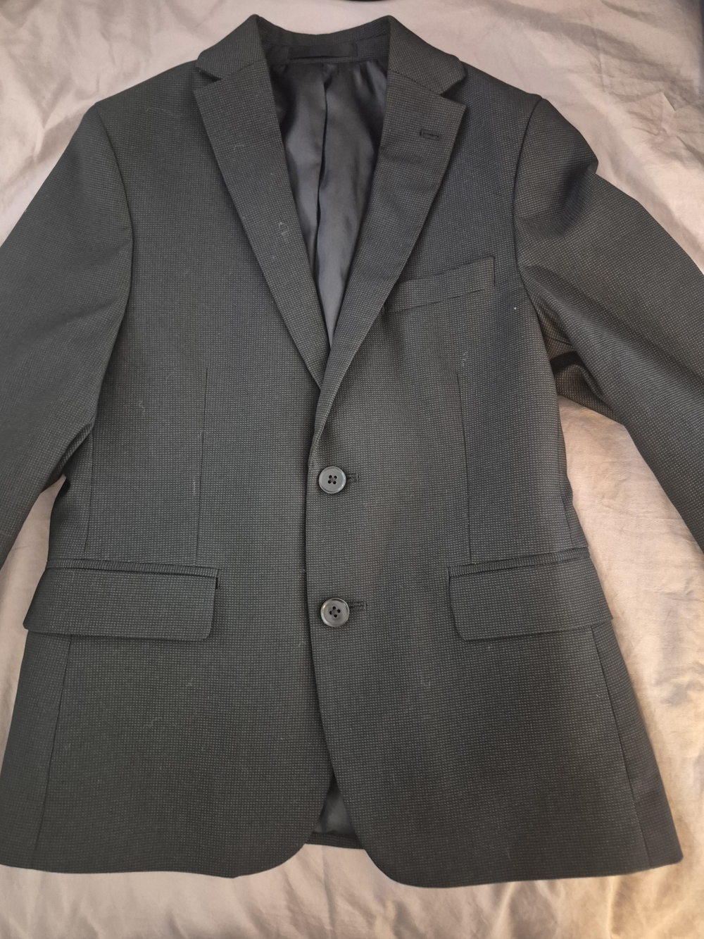 Boys Classic Black Blazer - Tailored Two-Button With Trousers